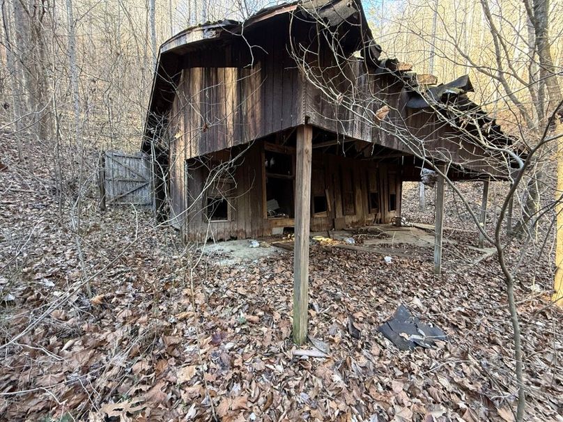013 the old dog kennel shed up the valley near the center of the property