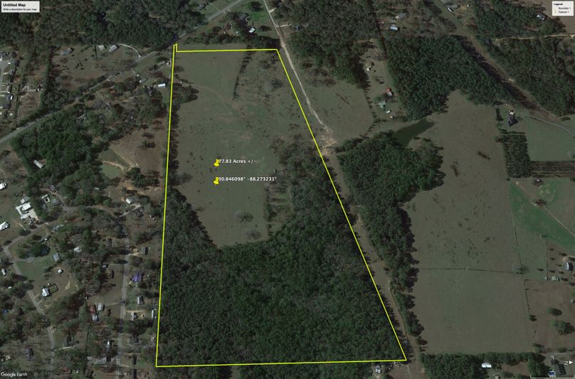Aerial #5 Approx. 77.83 Acres Mobile County, AL