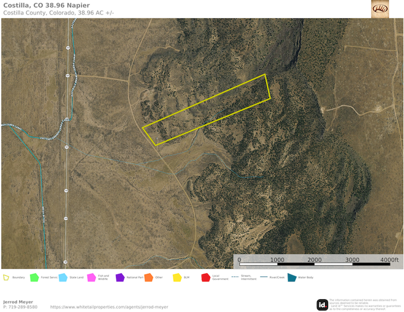 Costilla, CO 38.96 Napier - Aerial 1