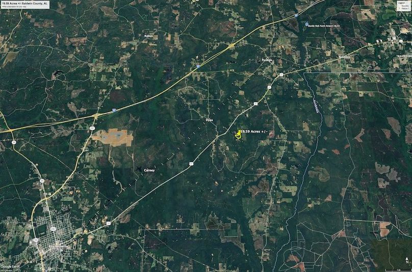 Aerial #6 Approx. 19.59 Acres Baldwin County, AL