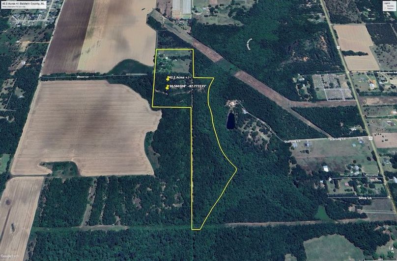Aerial #1 Approx. 42.2 Acres Baldwin County, AL