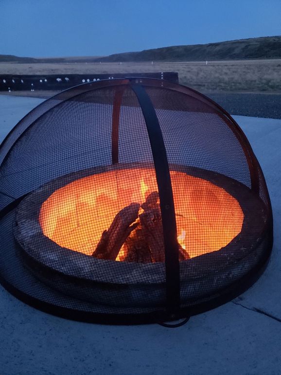 #27 Enjoy a nighttime fire that is built in to the patio