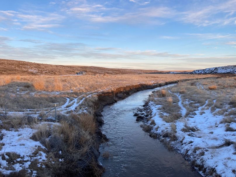 #25 Wintery view of the small canal w_occasional runoff