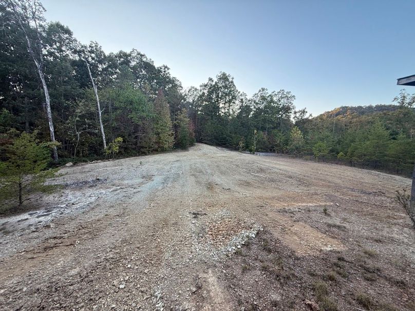 008 the cleared building lot looking to the west up the hill