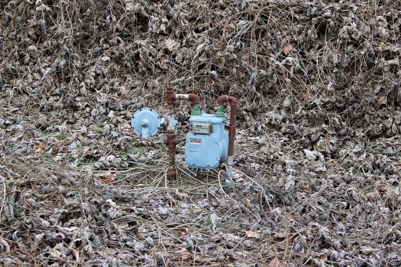 018 a gas meter along the road just down from the barn