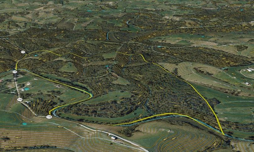 034 Bourbon 193 Land ID map in 3D