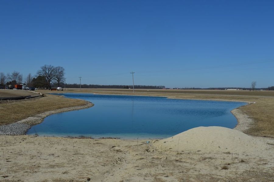 Beach at pond 1