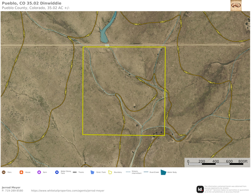 Pueblo, CO 35.02 Dinwiddie Topo