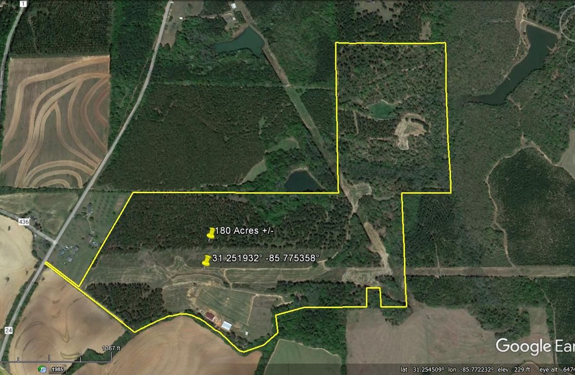 Aerial #1 Approx. 180 Acres Dale County, AL