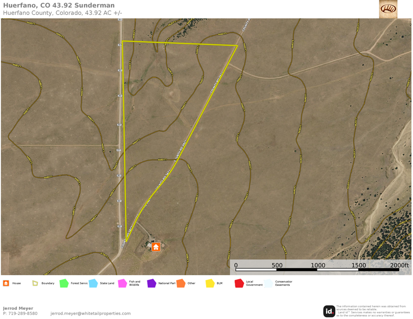 Huerfano, CO 43.92 Sunderman Topo