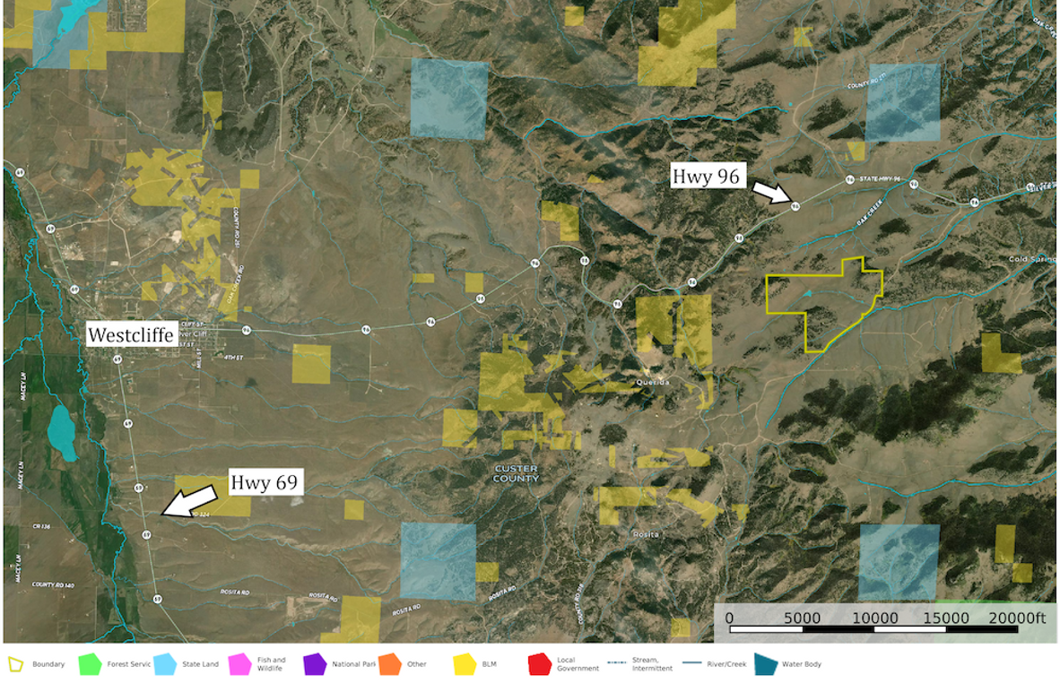 Custer, CO 653 Agape Valley Aerial 2