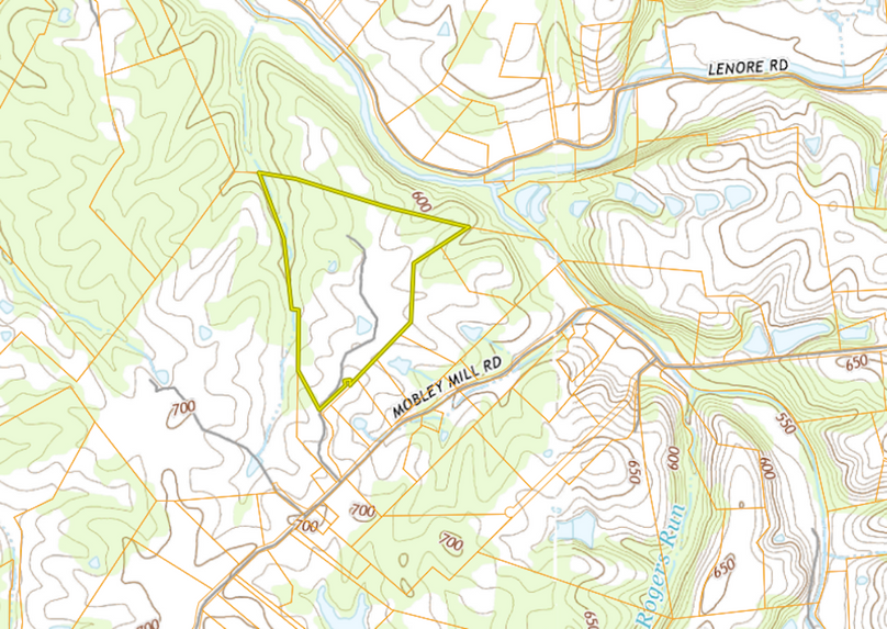 remington carlson 65 acre coxs creek aerial 3 topo