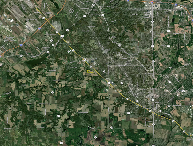 St Clair IL 24.78 aerial wide