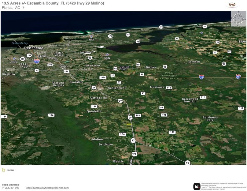 Aerial #4 Approx. 13.5 Acres Escambia, FL copy