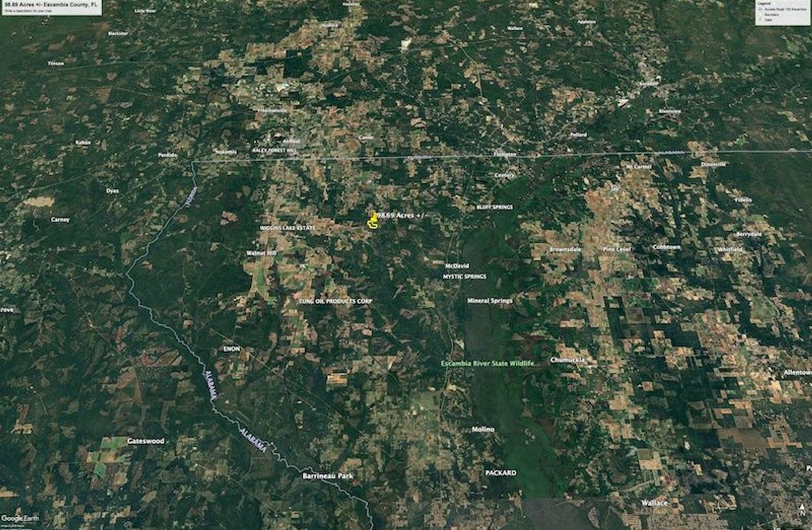 Aerial #7 Approx. 98.69 Acres Escambia County, FL