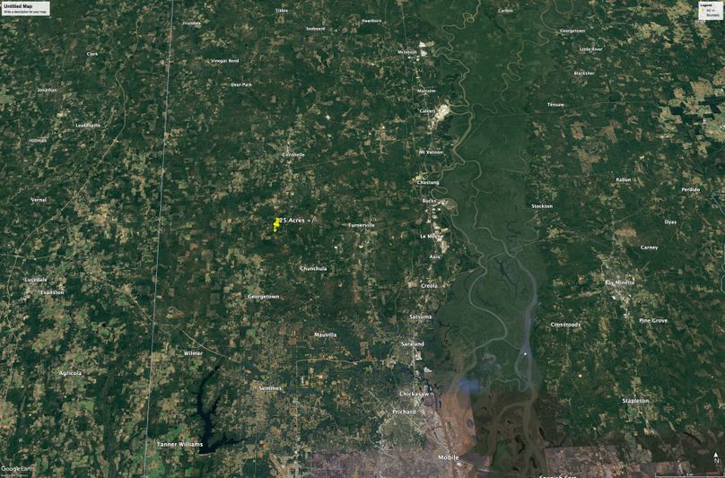 Aerial #7 Approx. 25 Acres Mobile County, AL