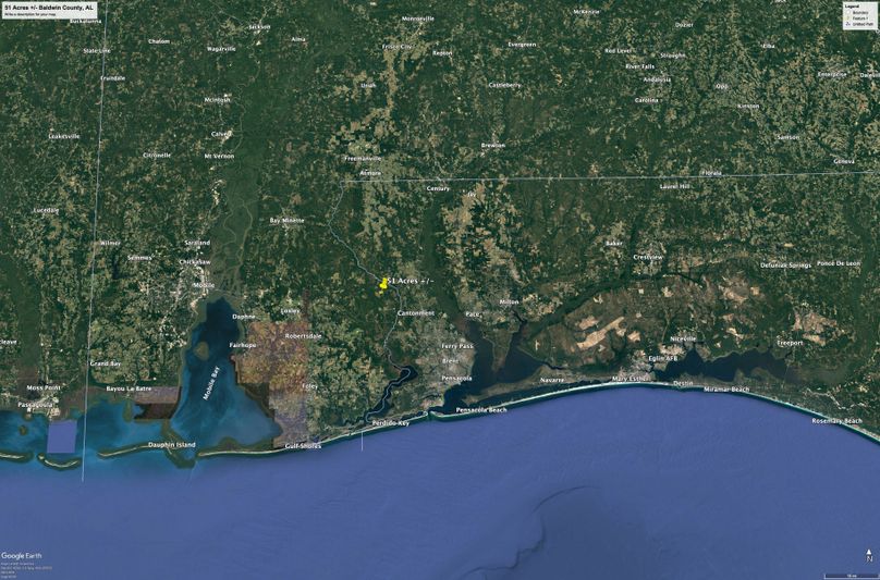 Aerial #8 Approx. 51 Acres Baldwin County, AL