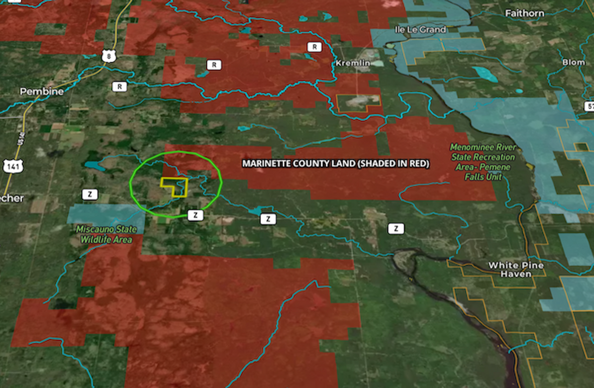 Marinette121.45McBride faraerial