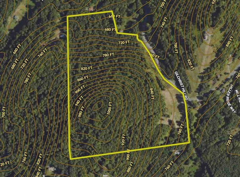 Washington County NY 43.4 Baker Contour Map