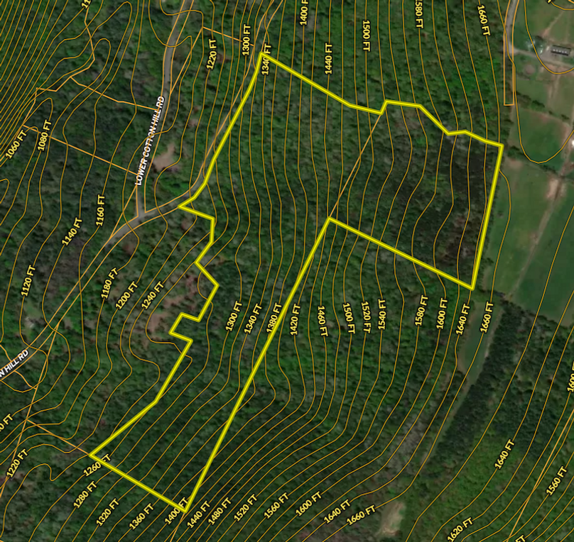 SC 51.66 Waldvogel Contour lines Map