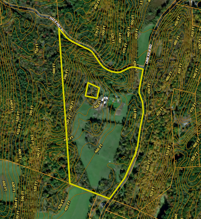 Greene Co 69.9 Lime Kiln Land LLC  contour lines