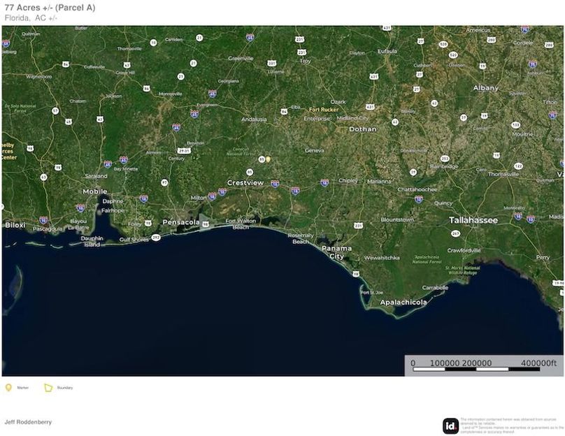 Extended Aerial #2 - 77 Acres - Walton, FL. - Infinite Velocity Trust