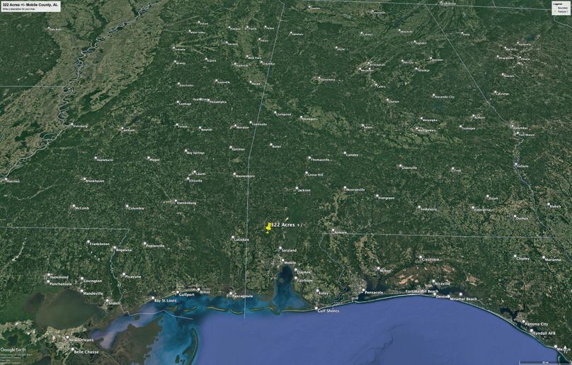 Aerial #7 Approx. 322 Acres Mobile County, AL
