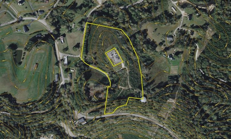 009 Owsley 10 Land ID map zoomed in with contour lines