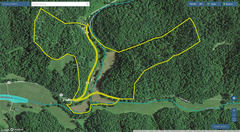 022 Breathitt 89 Mapright aerial zoomed in with water features