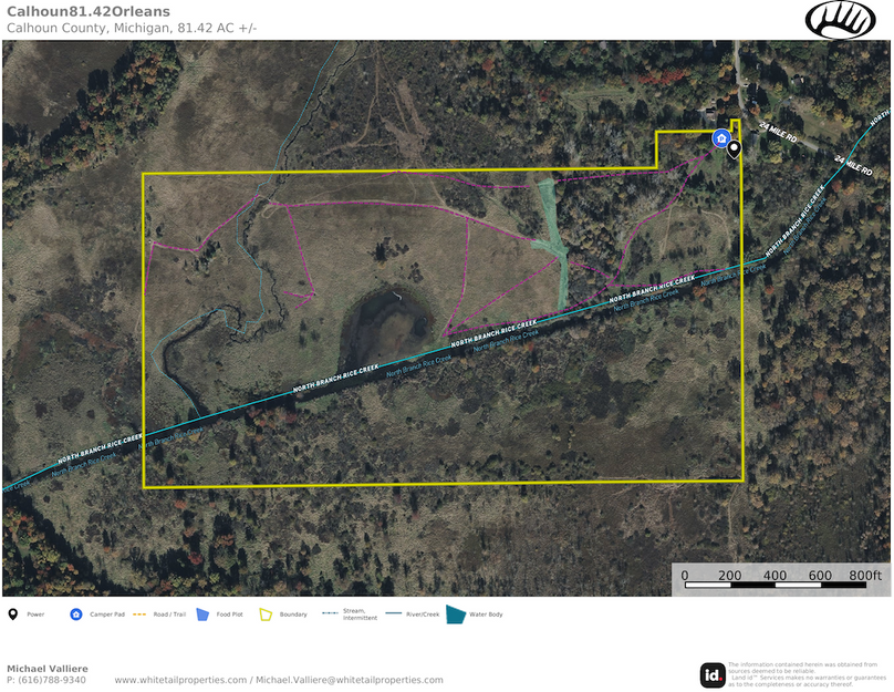 Aerial with Plots, Trails, Improvements