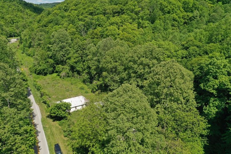 020 low elevation drone view from the northwest corner of the property