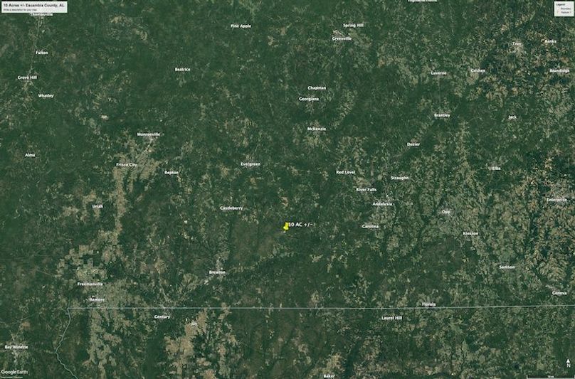 Aerial #3 Approx. 10 Acres Escambia County, AL