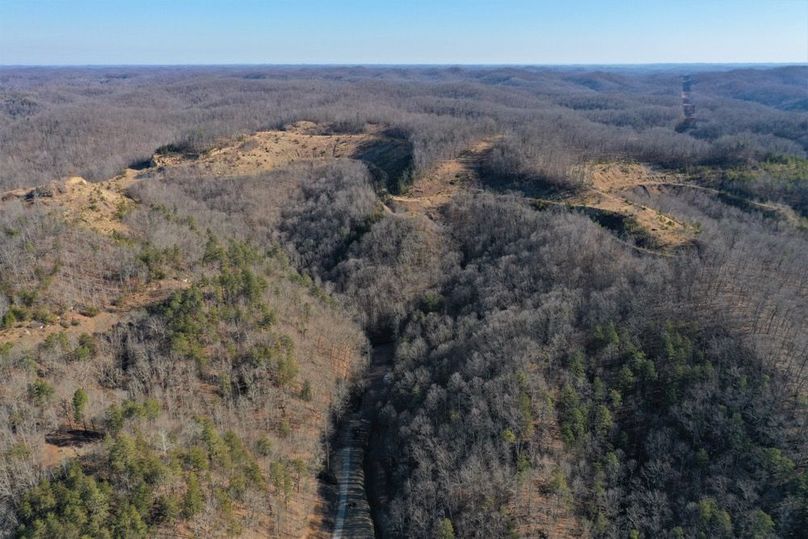 001 Aerial drone shot from the south edge of the property looking north