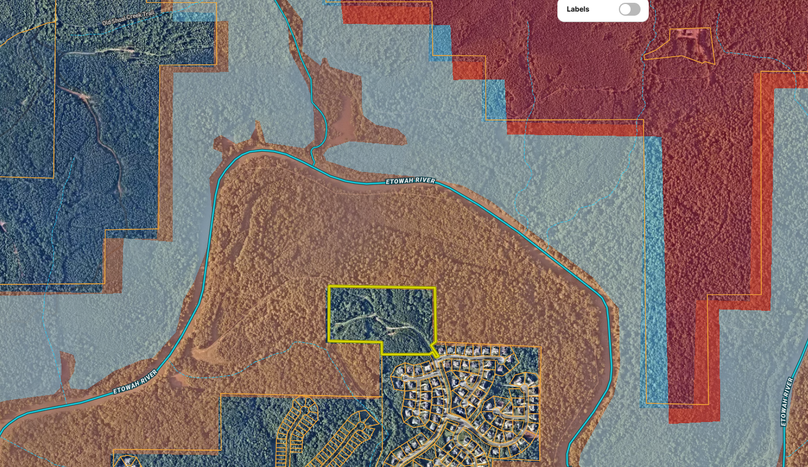 Cherokee County 21.98 acres map3