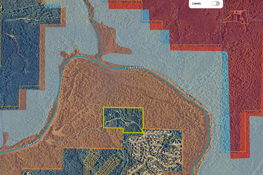 Cherokee County 21.98 acres map3