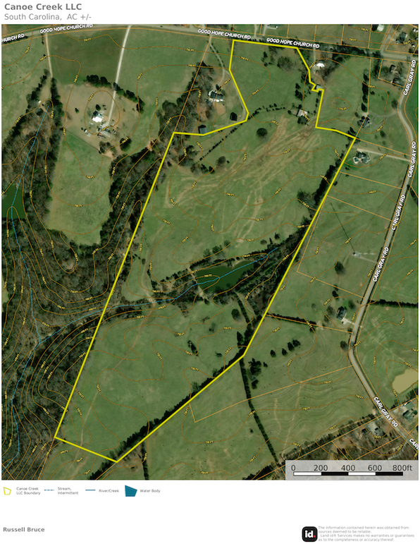 Aerial Map- Countours