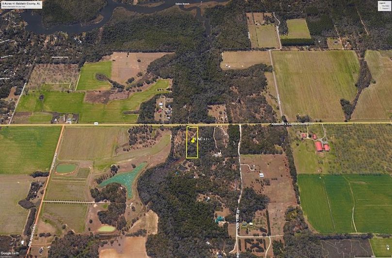 Aerial #3 Approx. 5 Acres Baldwin County, AL