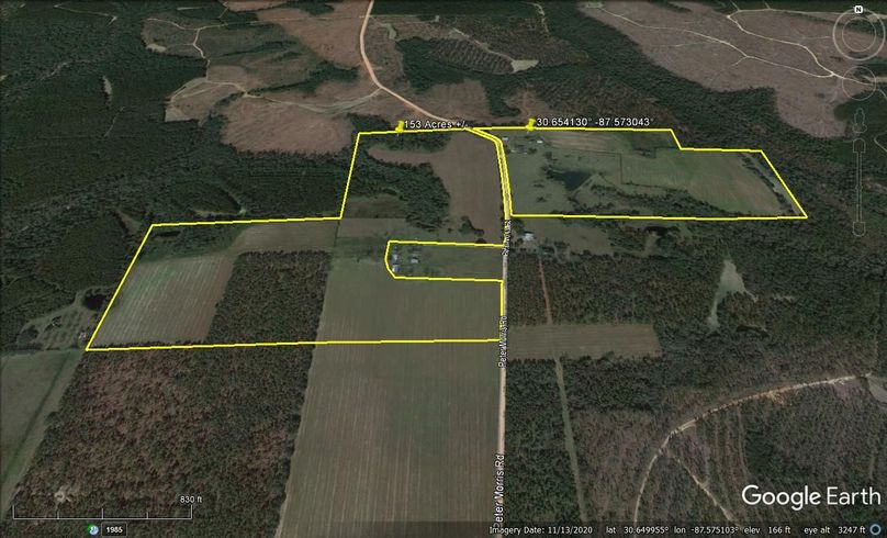 Aerial #2 Approx. 153 Acres Baldwin County, AL