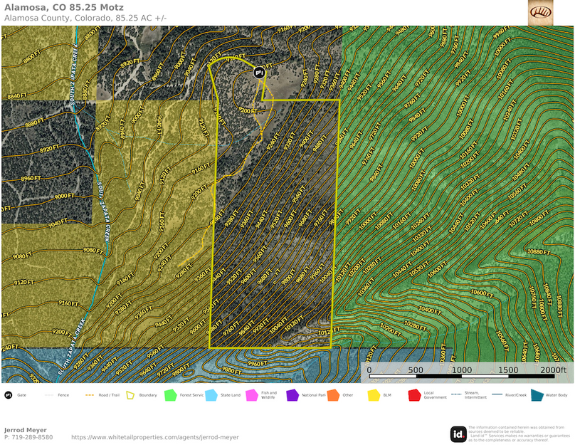 Alamosa, CO 85.25 Motz Topo