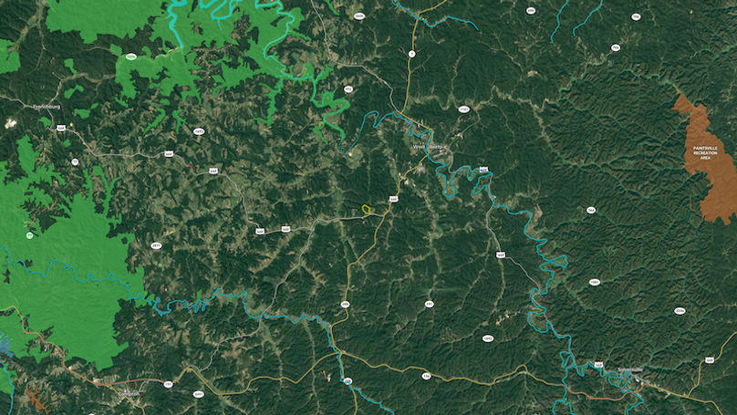 047 mapping overview showing surroundings and public lands