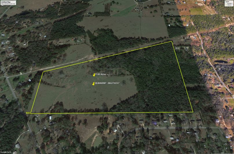 Aerial #2 Approx. 77.83 Acres Mobile County, AL