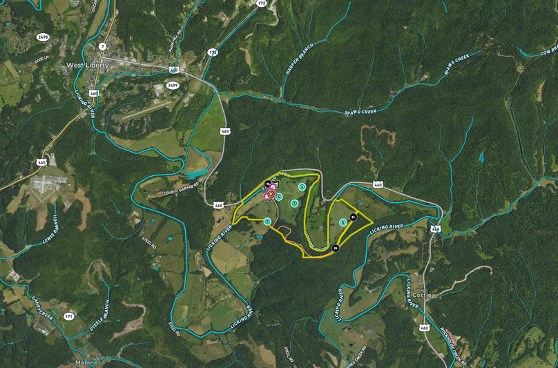 062 Morgan 287 Land ID map zoomed out with water features and improvements