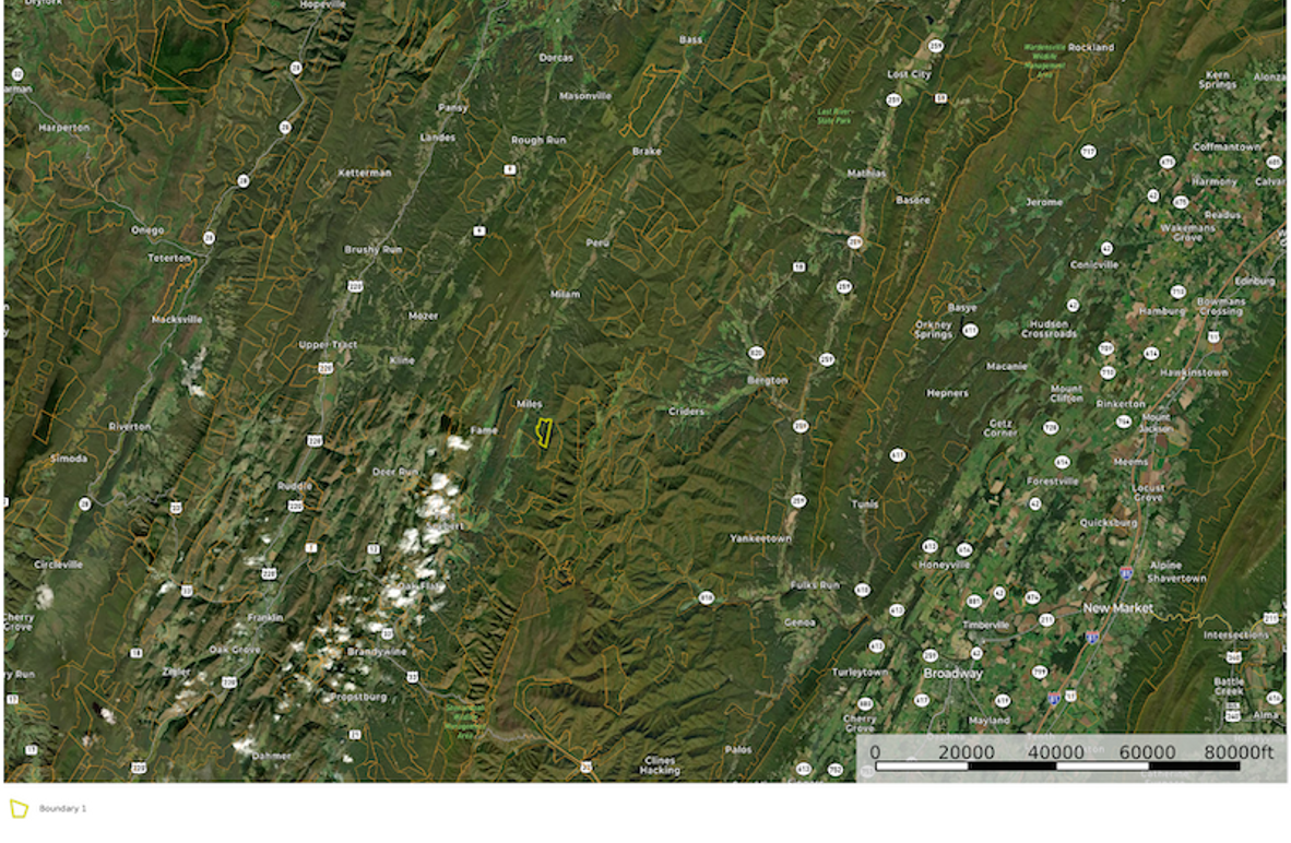 Pend Co WV 241 Roberson map 4 overview