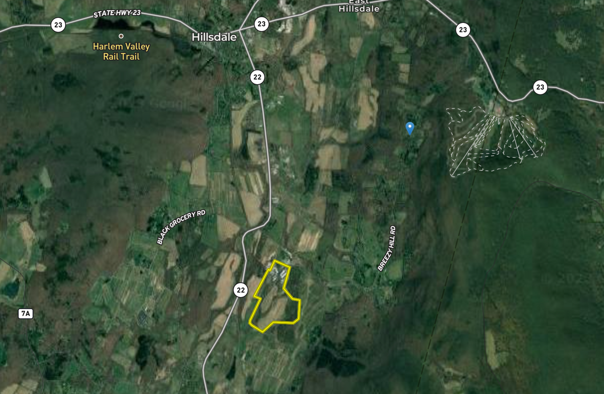 Columbia County 120.65 acres area map