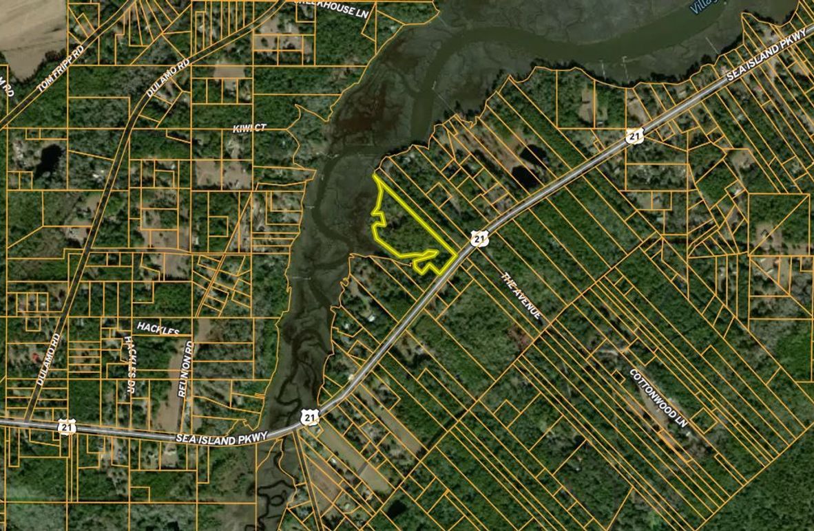 Close Up Aerial with Property Lines