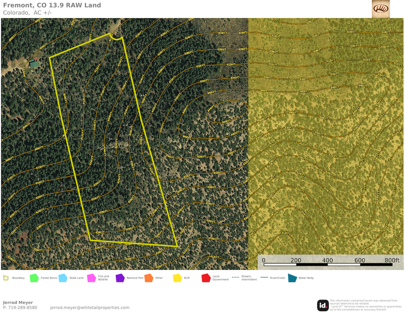 Fremont, CO 13.9 RAW Land, LLC Topo