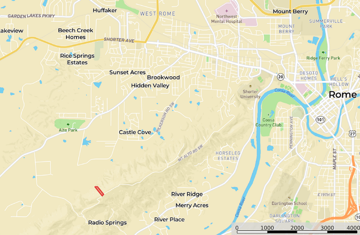 Location1 Map - Floyd GA 5 Ac.