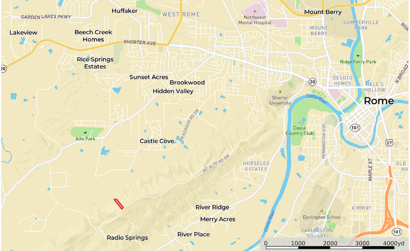 Location1 Map - Floyd GA 5 Ac.