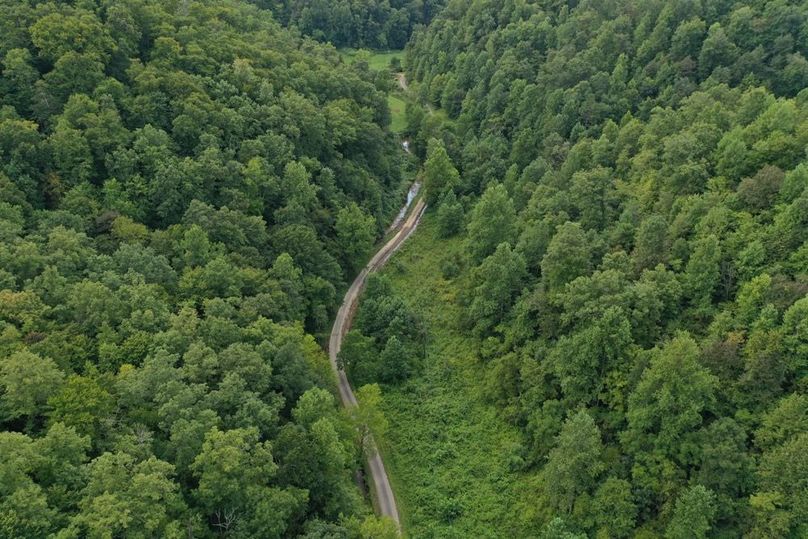 020 aerial drone shot from the middle of the property looking south