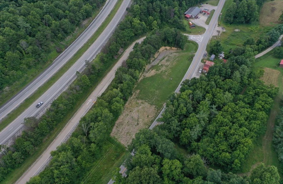 003 aerial view from the northwest looking south across the property